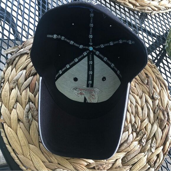 Reebok NFL Falcons Ball Cap Black Logo Fitted Stretch OS - Picture 2 of 6
